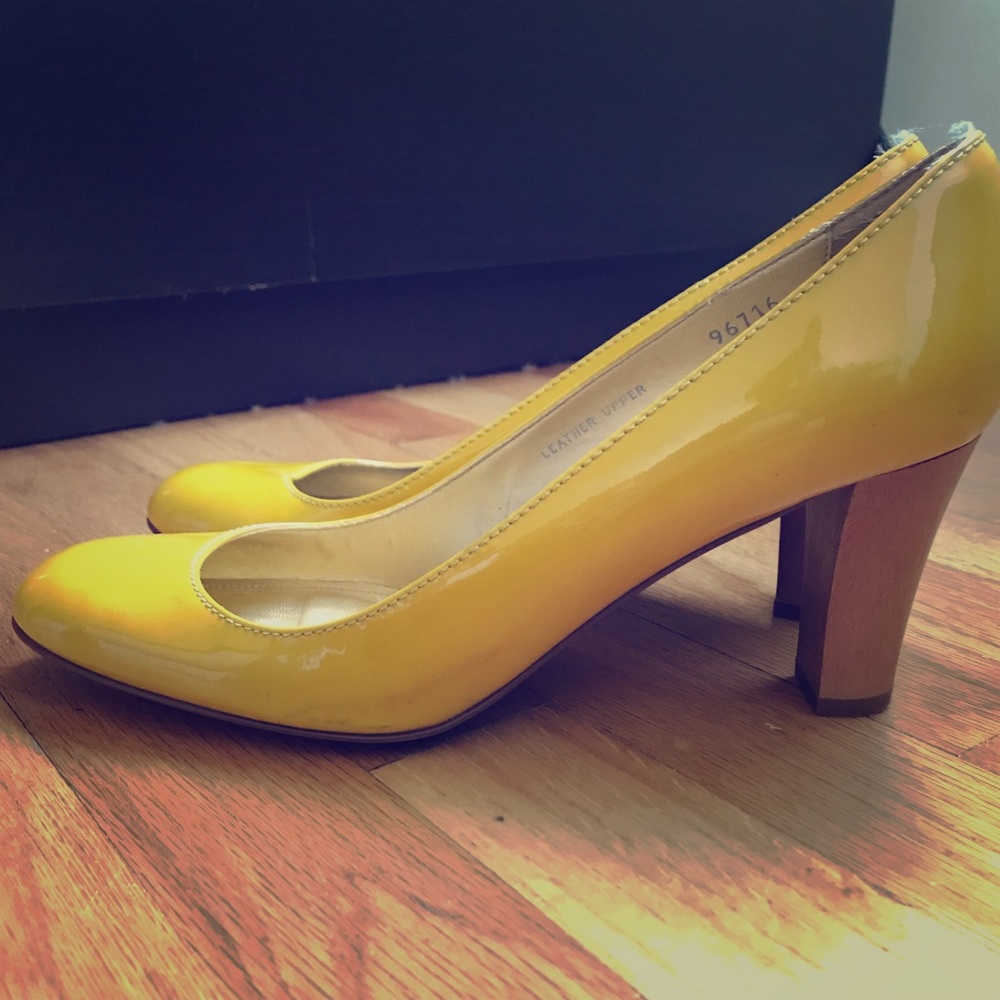 Size 10 YELLOW JCREW pumps